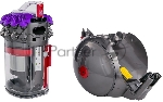 Пылесос Dyson CY28 Parquet 2 серый/фиолетовый, 170/600 Вт, уборка сухая, пылесборник контейнер 1.5 л, вид 23