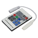 Мини контроллер LED RGB радио (RF) 20 кнопок 12-24 V/6 А LAMPER