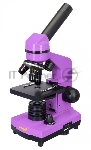 Микроскоп Levenhuk RAINBOW 2L AMETHYST/Аметист Микроскоп с предметным столиком, трехгнездным револьвером, фокусировочным механизмом, двумя источниками света с регулировкой яркости Монокулярная насадка Объективы: 4х, 10х, 40х, Увеличение микроскопа: 64-640x