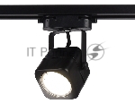 Трековый однофазный светильник со сменной лампой Ambrella light GL5108 BK черный GU10 max 12W