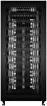Шкаф серверный напольный Cabeus ND-05C-42U80/100-BK IP20, 42U, 2055х800х1000 мм (ВхШхГ), дверь: перфорация, боковая панель: сплошная, разборный, черный, вид 6