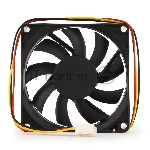Вентилятор для корпуса Gembird D8015SM-3 черный, 80 мм, 2600 об/мин, 27 дБ, 3 pin