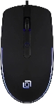 Мышь проводная Oklick 100M черный, 1600 dpi, USB, кнопки - 4