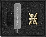 Шильд-символ Moleskine Zodiac Рыбы, металл, золотистый, коробка с европодвесом, PINPISCESGOLD, вид 8