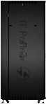 Шкаф серверный напольный Cabeus ND-05C-42U80/100-BK IP20, 42U, 2055х800х1000 мм (ВхШхГ), дверь: перфорация, боковая панель: сплошная, разборный, черный, вид 5