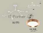 Светильник Ambrella light XB9055153/6 SWH/PPG белый песок/золото розовое полированное GX53 (C9055, N8126)