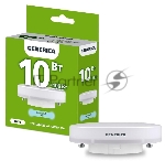Лампа светодиодная GENERICA LL-T80-10-230-65-GX53-G T80 10 Вт таблетка 6500К GX53 230В