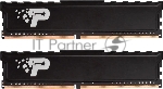 Оперативная память Patriot Signature, DDR4, 16GB (2x8 GB), 3200 MHz, CL22, DIMM, радиатор, черный
