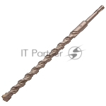 Бур по бетону Denzel двойная спираль, Cobalt W-tip, 18x310 мм, SDS PLUS