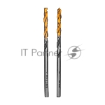 Сверло спиральное по металлу Denzel 3,5 x 70 мм, Р6М5, Golden Tip, 2 шт.