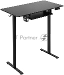 Стол игровой Defender Victory черн, 110x60, высота 72-117, полк 1