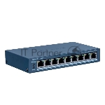 Коммутатор Hikvision DS-3E1309P-EI/M, 8×100 Мбит/с PoE+ + 1×1 Гбит/с, настраиваемый
