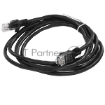 Патч-корд медный UTP Cablexpert PP10-2M/BK cat.5e, 2м, литой, многожильный, черный
