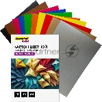 Картон цветной Silwerhof мелованный, 10л. 10цв. A4 Create 240г/м2 папка, вид 4