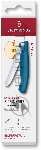 Нож кухонный Victorinox Swiss Classic 6.7832.FC1 стальной столовый лезв. 110 мм серрейт. заточка синий карт. коробка, вид 13