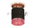 Светильник Ambrella Light XS7402123 SBK/PPG черный песок/золото розовое полированное MR16 GU5.3 (N7930, C7402, N7193)