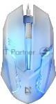 Мышь проводная Defender Cyber MB-560L белый, 1200 dpi, USB, кнопки - 3