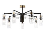 Люстра Ambrella light LH56115/7 BK/BS/CL черный/латунь/прозрачный E14*7 max 40W D705*350