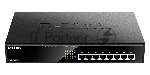 Коммутатор D-Link DGS-1008MP/B1A, 8×1 Гбит/с, неуправляемый