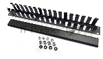 Организатор комм. шнуров Hyperline CM, 19", 1HU, 44х482,5х67 мм (ВхШхГ), с крышкой , цвет: черный