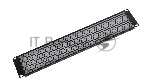 Фальшпанель в шкаф 19" 2U перфорированная, черный (ФП-2.4-9005)