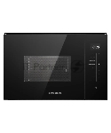 Встраиваемая микроволновая печь Kuppersberg HMW 651 B, High-Tech, 25 л, мощность 900 Вт, кварцевый гриль, поворотный стол, 5 уровней мощности, 8 автоматических программ, размораживание, сенсорное управление, дисплей, черный