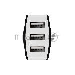 Зарядное устройство в прикуриватель Rexant 3 x USB, 1000mA, черный