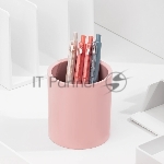 Стакан для канцелярских принадлежностей Deli ENS023 PINK Nusign круглая 83x95мм пластик розовый, вид 2