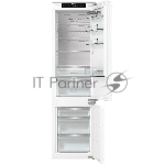 Встраиваемый холодильник Gorenje NRKI519E82WF, 193 см, электронное управление, цифровой дисплей, Wi-Fi, NoFrost Dual, Multiflow 360, контейнер CrispZone с контролем влажности, функция ConvertActive, AdaptTech, MultiAdjust, жесткое крепление, инверторный компрессор, уровень шума 35 дБ