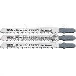 Полотна MATRIX для электролобзика по дереву, 3 шт. T101B, 75x2,5мм, HCS  Professional 78201