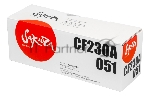 Картридж лазерный Sakura CF230A/051 для HP и Canon, черный, 1 700 к.