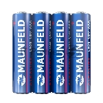 Батарейки Maunfeld Alkaline ААА(LR03 MBLR03-SR40, спайка 4 шт., 1.5 В