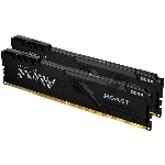 Оперативная память Kingston Fury Beast, DDR4, 64GB (2x32GB), 3600MHz, CL18, DIMM, с радиатором, черный