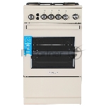 Плита газовая De Luxe 5040.40Г (КР) ЧР-013 бежевый, конфорок 4 газовых, духовка 46 л, 50 см x 85 см x 50 см