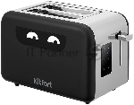 Тостер Kitfort КТ-6497 850Вт черный/стальной