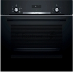 Духовой шкаф электрический Bosch HBJ558YB3Q, 60 см, 66 л, черный, класс энергоэффективности А, 8 режимов, LCD-дисплей, галогенное освещение, самоочистка EcoClean