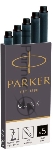 Картридж Parker Quink Z11 (CW1950382) черные чернила для ручек перьевых (5шт)