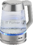 Чайник электрический Haier HK-501 1.7л. 2400Вт серый корпус: стекло/пластик (TD0036930RU)