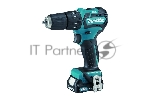 Дрель-шуруповерт Makita HP332DWAE, 10.8 В, 2 Ач, 35 Нм, бесщеточный, ударный