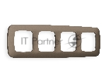 Рамка OMEGA Ecta (Темная бронза матовый) 4-ая OF140634