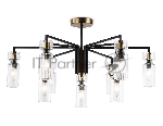 Люстра Ambrella light LH56117/9 BK/BS/CL черный/латунь/прозрачный E14*9 max 40W D765*440