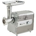 Мясорубка электрическая DELTA LUX DE-603M серый, 3000 Вт, 2.2 кг/мин, реверс, защита от перегрузки, насадки - 5