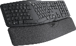 Клавиатура Logitech Ergo K860 беспроводная, Bluetooth, радиоканал, чёрный