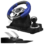 Руль черный SVEN GC-W600 (виброотдача, педали, джойстик, 12 кн., USB), вид 13