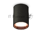 Светильник Ambrella Light XS6313024 SBK/PPG черный песок/золото розовое полированное MR16 GU5.3 (C6313, N6114)