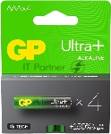 Батарея GP Ultra Plus Alkaline 24AUPA21-2CRSB4 AAA (4шт) блистер