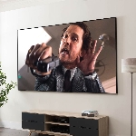 Экран Cinema S'OK 16:9 150' настенно-потолочный, на раме, 332x186см, рама черный бархат, полотно белый ПВХ