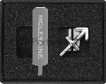 Шильд-символ Moleskine Zodiac Стрелец, металл, серебристый, коробка с европодвесом, PINSAGITTARIUSSILV, вид 8