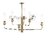 Люстра Ambrella light LH53251/6 BS/FR латунь/белый матовый E14*6 max 40W D1050*1445