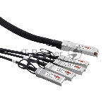 Кабель FIBO FT-Q100-4S25-DAC3m QSFP28 100G x 4SFP28 25G DAC модуль, медный кабель, 3 метра